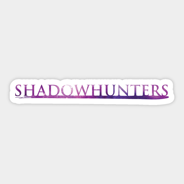 Shadowhunters logo / The Mortal Instruments (pink galaxy) - Clary, Alec, Jace, Izzy, Magnus - Malec - Parabatai - rune Sticker by Vane22april